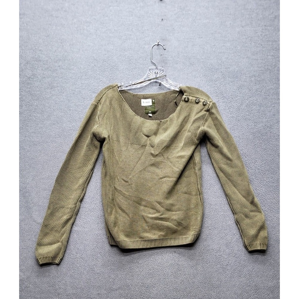 G-Star RAW Women Sweater S Olive Check Button Raw Cargo Line